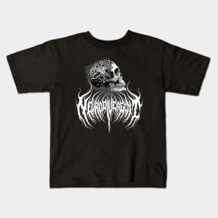 neurodivergent death metal design Kids T-Shirt